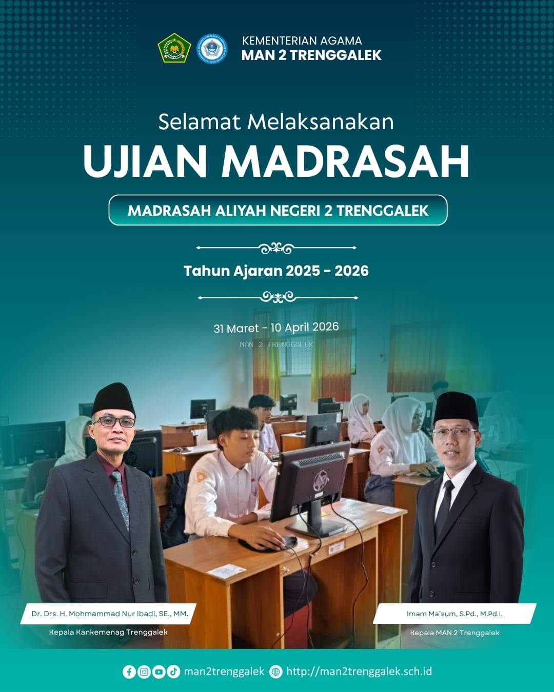 MAN 2 Trenggalek Gelar Ujian Madrasah Kelas XII